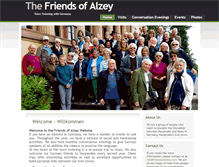 Tablet Screenshot of friendsofalzey.com